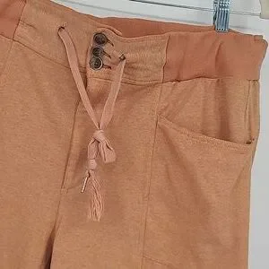 Pantalon Jogger Free People Semi-Charmed Taille L - Couleur Coral Sundown, Neuf Sans étiquettes